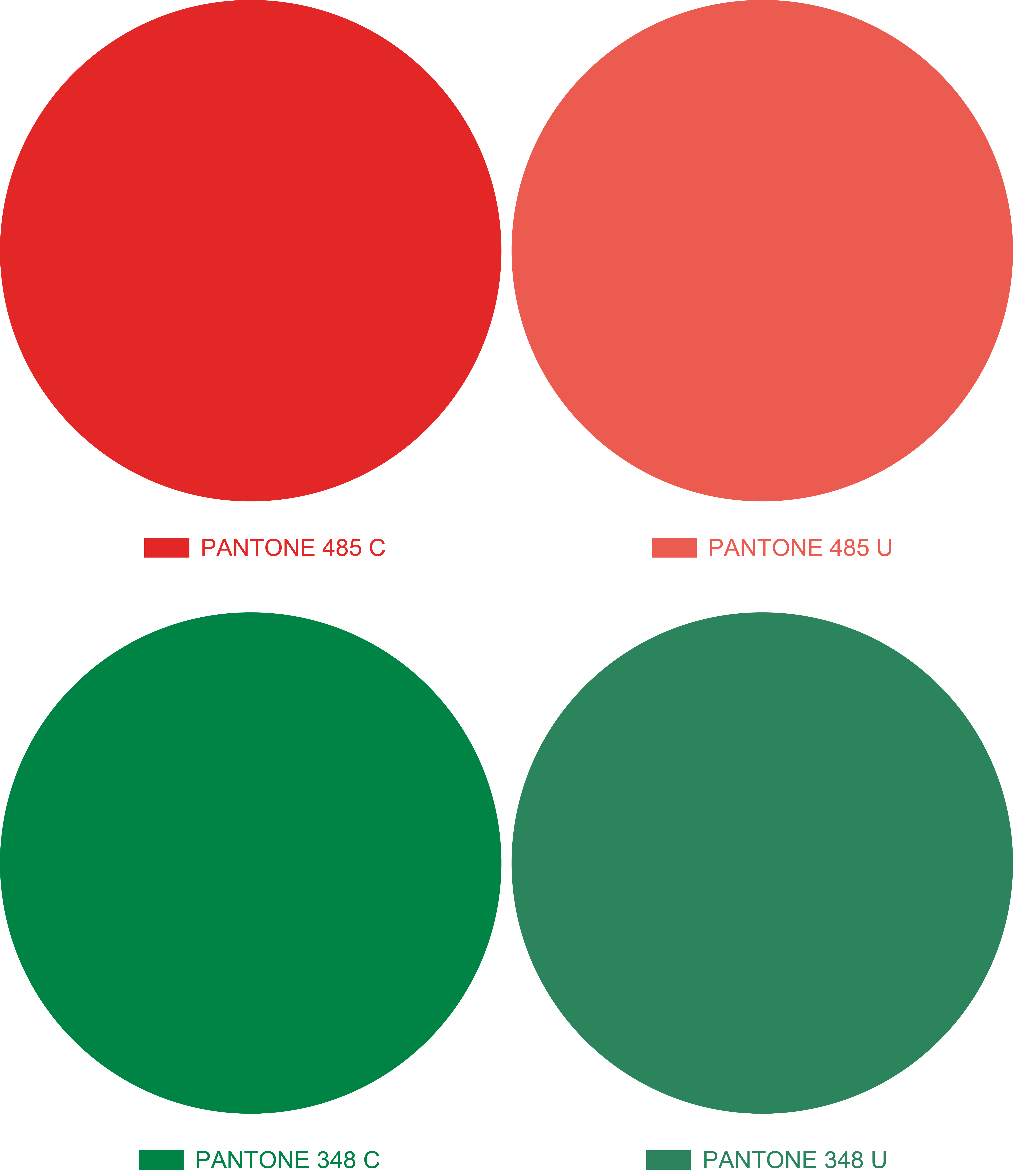 rozdíl pantonek červená a zelená